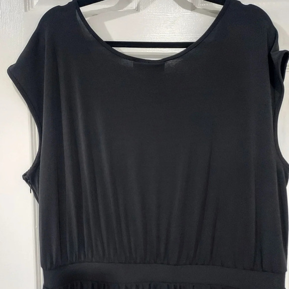 Lane Bryant Black Jumper/Romper Cinch Waist Cap Sleeves in Size 18/20 - 2X - Picture 11 of 12